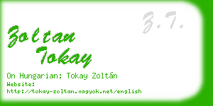 zoltan tokay business card